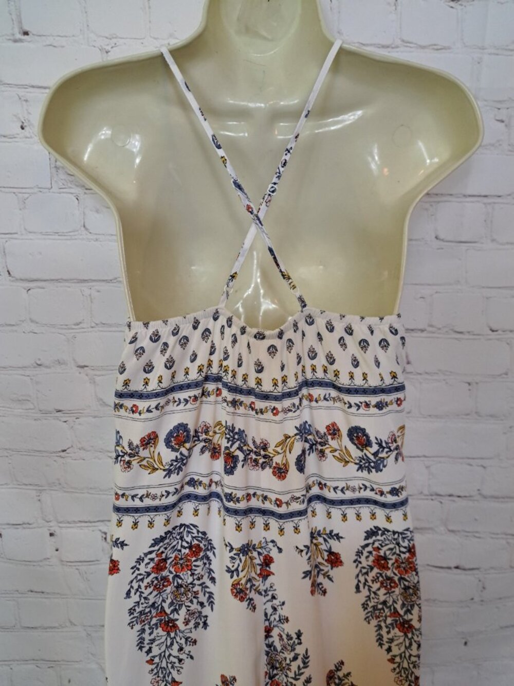Old Navy 100% Rayon Boho Strappy Maxi Dress Size Small - Picture 5 of 10